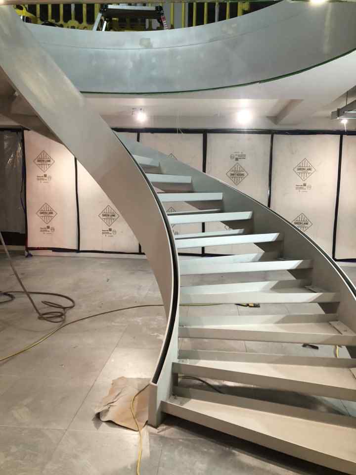 Helical staircase work in progress